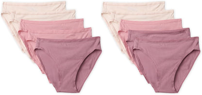 Amazon Essentials Women's Cotton Spandex Bikini Brief Underwear (Available in Plus Size)