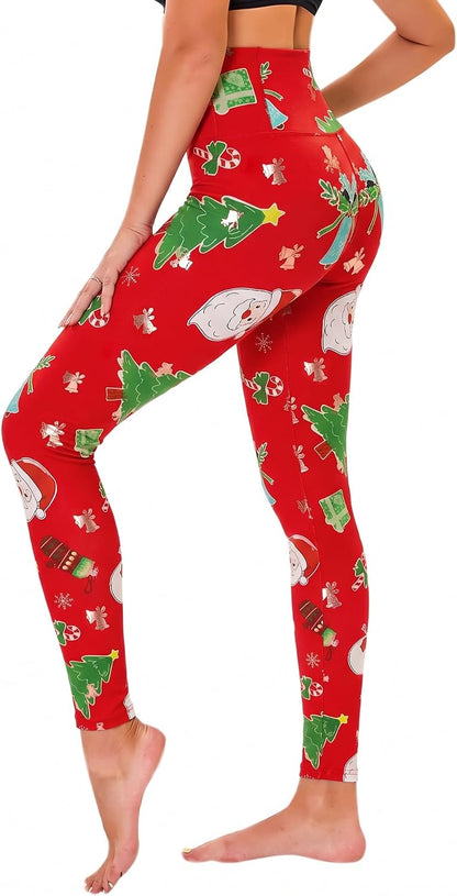 TNNZEET High Waisted Leggings for Women - No See Through Tummy Control Cycling Workout Yoga Pants with Pockets Reg & Plus