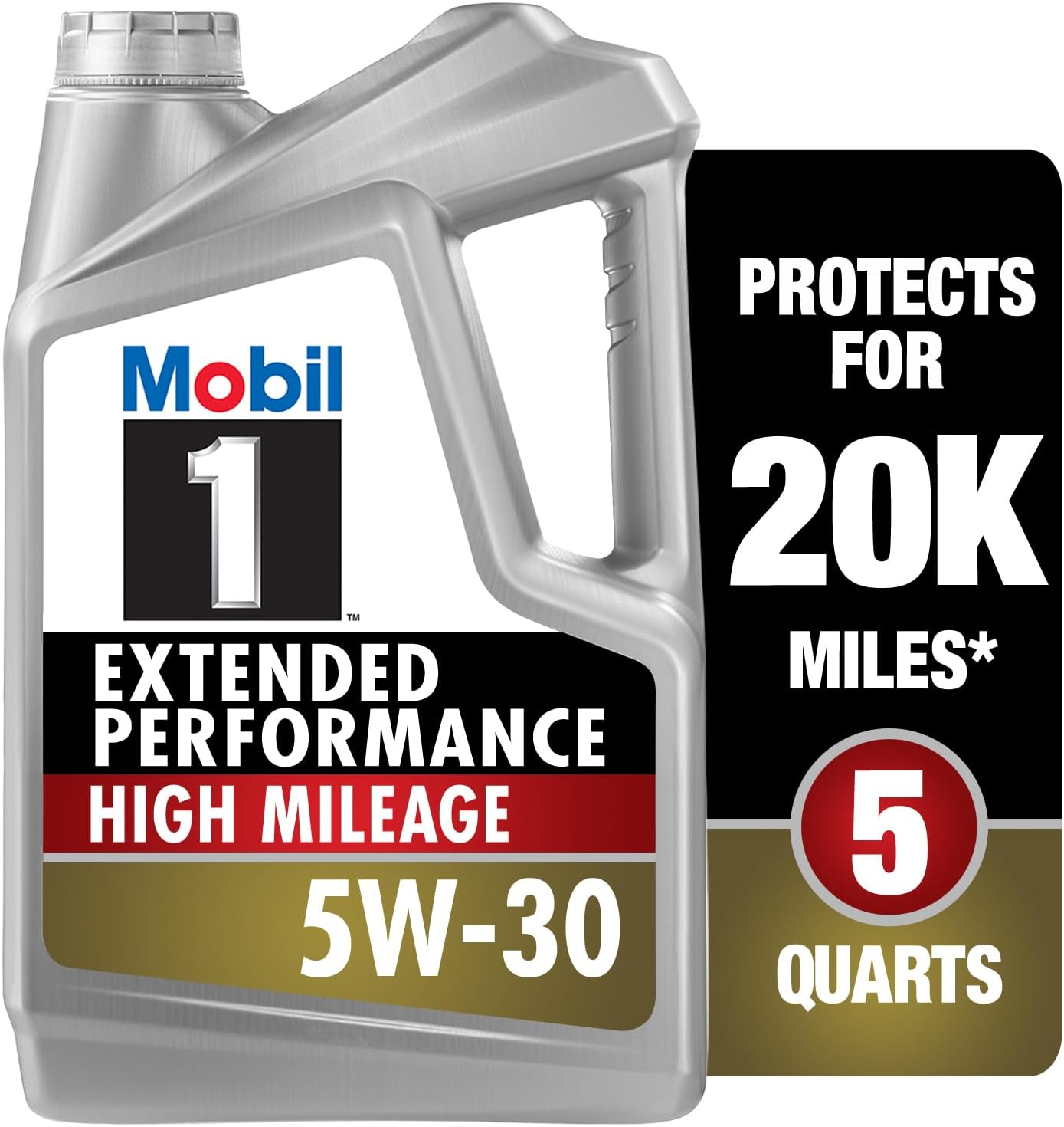 Mobil 1 European Car Formula Full Synthetic Motor Oil 0W-40, 5 Quart