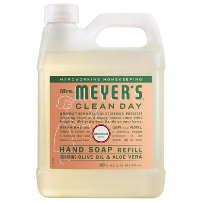Mrs. Meyer's Clean Day, Hand Soap Refill, Lemon Verbena Scent, 33 Fl Oz