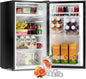 3.2 Cu Ft Mini Fridge with Freezer, Single Door Upright Freezer