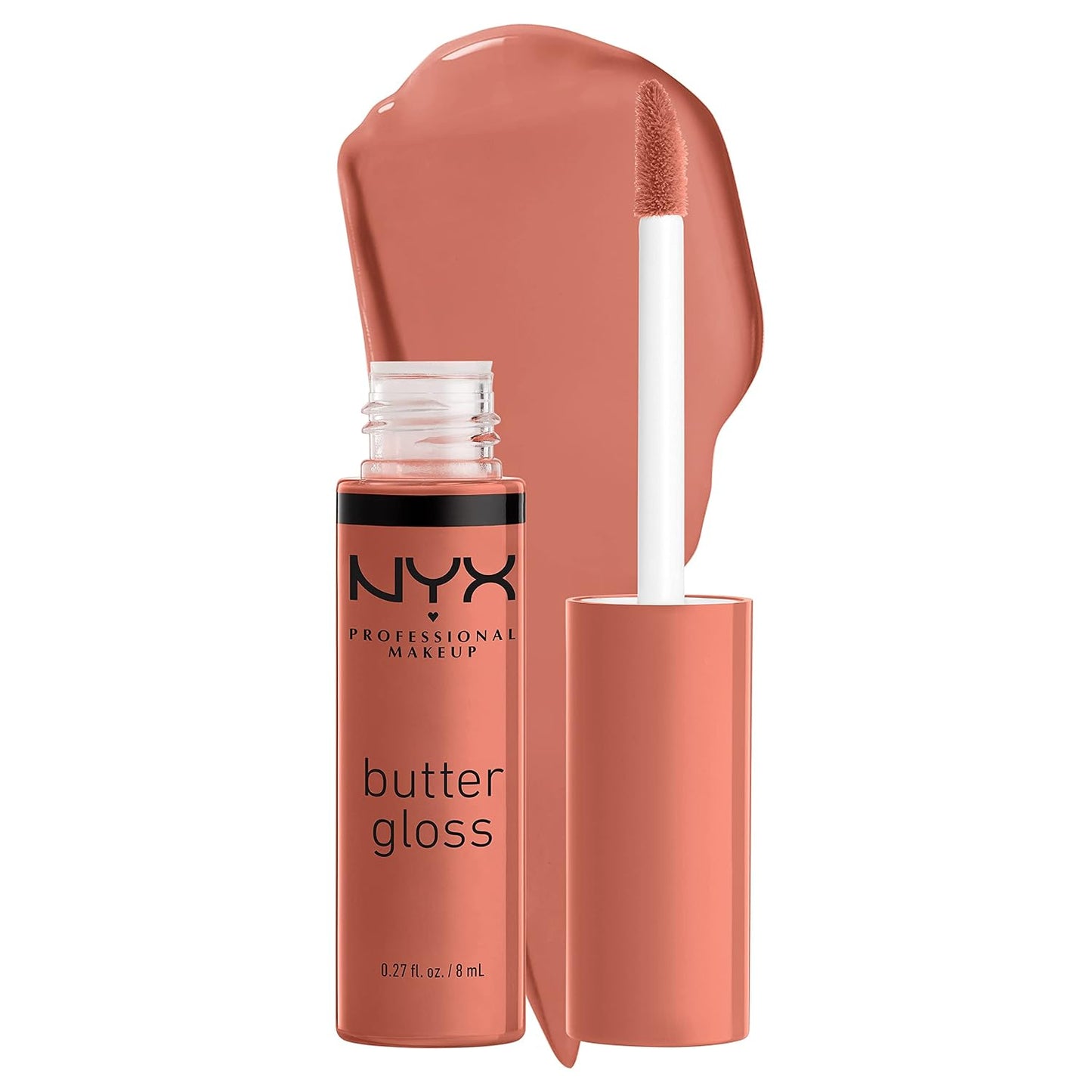 NYX PROFESSIONAL MAKEUP Butter Gloss, Non-Sticky Lip Gloss - Praline (Deep Nude)