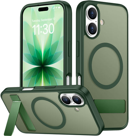 SPIDERCASE Magnetic for iPhone 17 Pro Max Case,with Kickstand,Clear