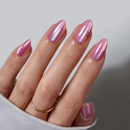 BTArtbox Press On Nails, Vanilla Cream, Short Square, Ombre Peach, 32Ct
