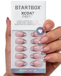 BTArtbox Press On Nails, Vanilla Cream, Short Square, Ombre Peach, 32Ct