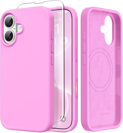 GONEZ Magnetic for iPhone 17 Pro Max Case, Silicone Cover Stone