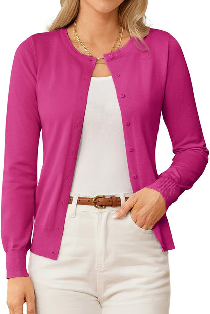 GRACE KARIN Knit Cardigan Sweaters for Women Lightweight Fall Outfits 2026