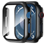Smiling 2 Pack Case Compatible with Apple Watch SE 3 (2025)/ SE 2/ SE/Series 6/5/4 40mm with Tempered Glass Screen Protector, Hard PC Case Overall Protective Cover- 1 Blue+ 1 Transparent