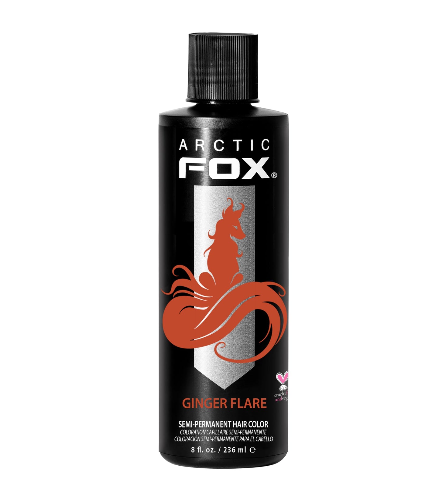 ARCTIC FOX Semi-Permanent Hair Dye - Sunset Orange, Vegan - 2 x 8 oz