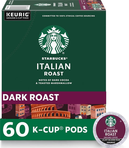 Starbucks K-Cup Coffee Pods, Dark Roast Hot or Iced Coffee, French Roast, 96 Keurig Pods
