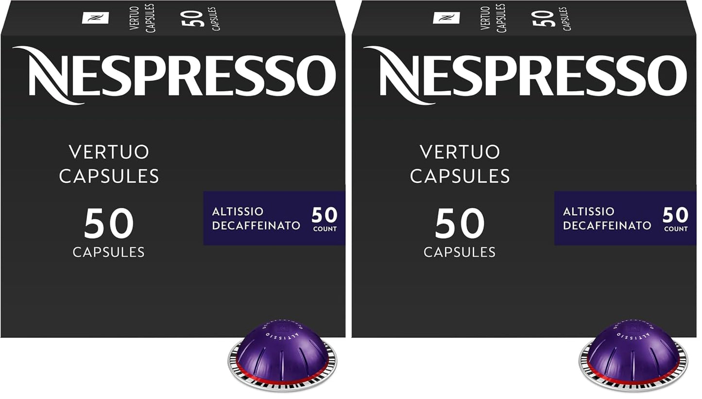 Nespresso Vertuo, Melozio Decaffeinato, 30-Count Espresso Pods