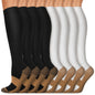 Copper Compression Socks 15-20 mmHg for Men & Women 8 Pairs – Circulation Support for Nurses, Travel, Running, Hiking, Soccer