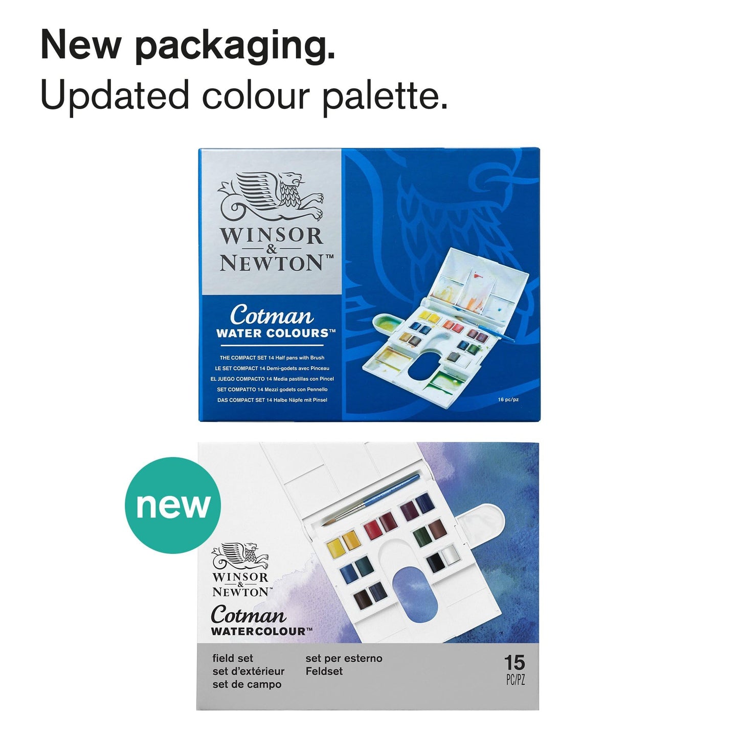 Winsor & Newton Cotman Watercolor Paint Set, Sketchers' Pocket Set