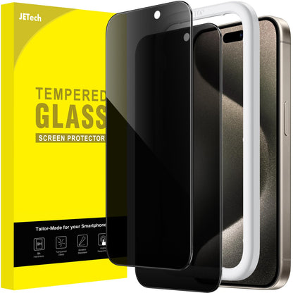 JETech Privacy Screen Protector for iPhone 17 Pro Max, 2-Pack