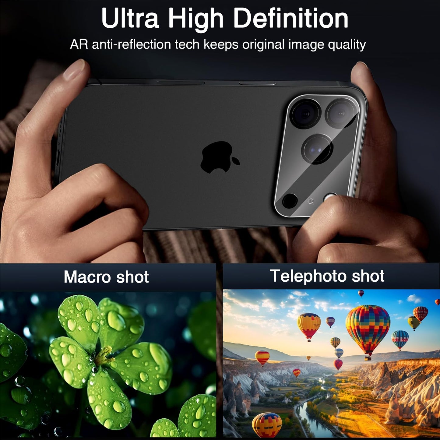 Wiaocit Tempered Glass Privacy Screen Protector for iPhone 15 Pro