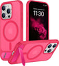 Magnetic Compatible with iPhone 14 Pro Max Case, [Built-in Invisible Kickstand][Compatible with MagSafe] [Military Grade Shockproof] Slim Translucent Matte Phone Case for iPhone 14 Pro Max 6.7"