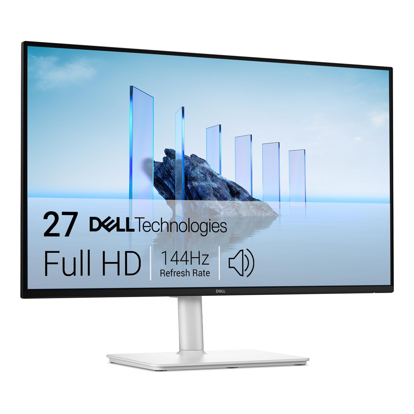 Dell 24 Plus Monitor - S2425HSM - 23.8-inch FHD (1920x1080) 144Hz 1ms Display, 2 x 3W Speakers, HDMI Connectivity, Height/Tilt/Pivot/Swivel Adjustability, AMD FreeSync - Ash White