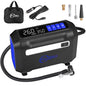 ROCGORLD R8 Tire Inflator Portable Air Compressor, DC 12V Air Compressor Portable with Large Dual Digital Screen, 3X Faster Inflation Air Pump for Car, Bike, Ball, Motor