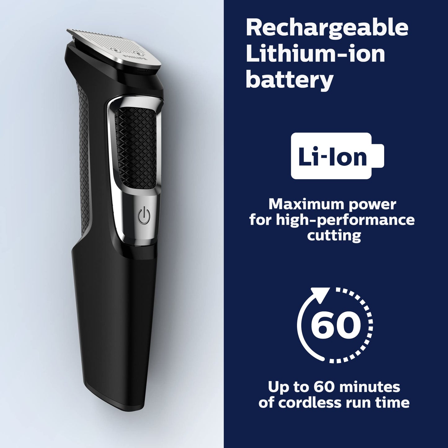 Philips Norelco All-in-One 3000 Series 13 in 1 Trimmer, Beard Styler & Men's Hair Clipper, 9 Length Settings & Self-Sharpening Skin-Friendly Blades, MG3919/50