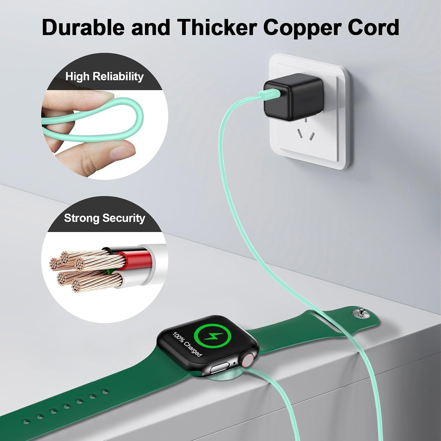 2026 Upgraded for Apple Watch Charger Magnetic USB C Charging Cable