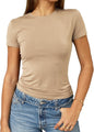 Abardsion Women's Casual Basic Slim Fit T Shirts