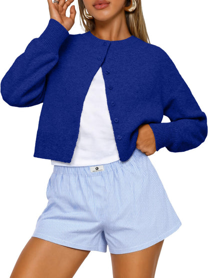 Trendy Queen Cropped Cardigan Sweaters for Women Fall Fashion Clothes 2026