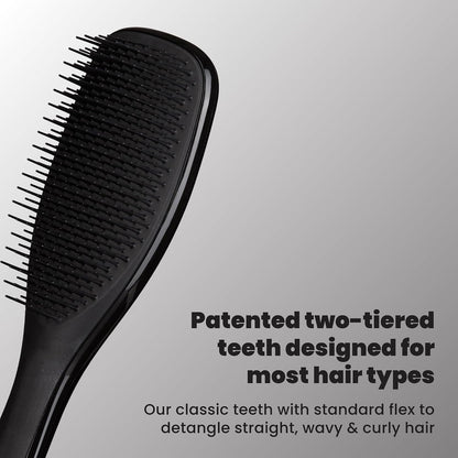 Tangle Teezer Ultimate Detangler Brush, Straight to Wavy, Liquorice Black