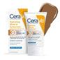 CeraVe Tinted Sunscreen for Face, Mineral SPF 30 Moisturizer, Deep, 1.7oz