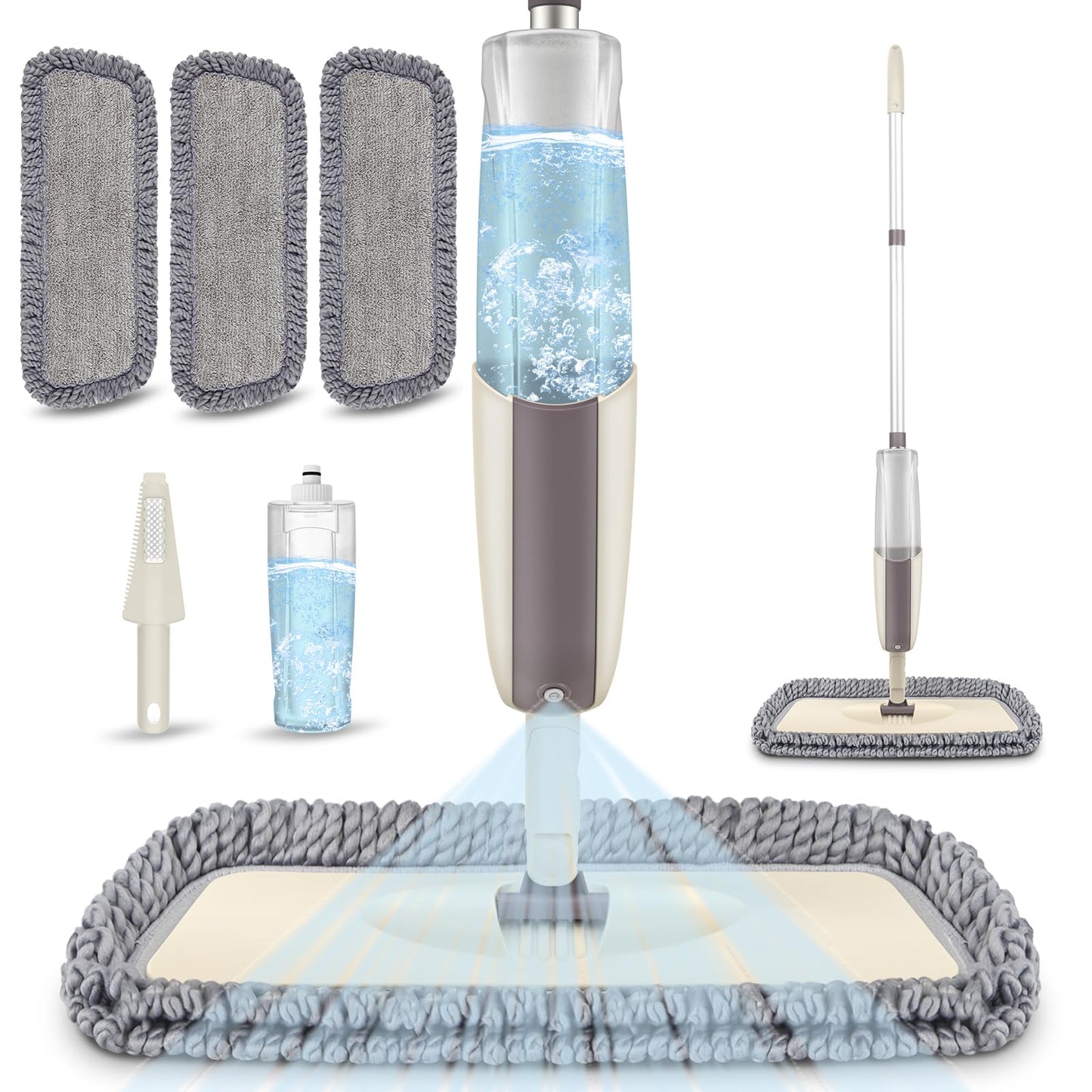 Spray Wet Mops for Floor Cleaning: Hardwood Floor Mop Refillable Dust Mop