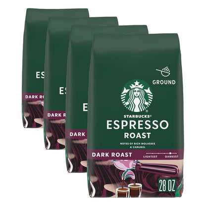 Starbucks Ground Coffee, Dark Roast Coffee, Italian Roast, 100% Arabica, 1 bag (18 oz)
