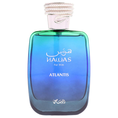 RASASI Hawas Atlantis Eau de Parfum for Men, 100ml (3.4 oz) Fresh & Modern Scent Spray