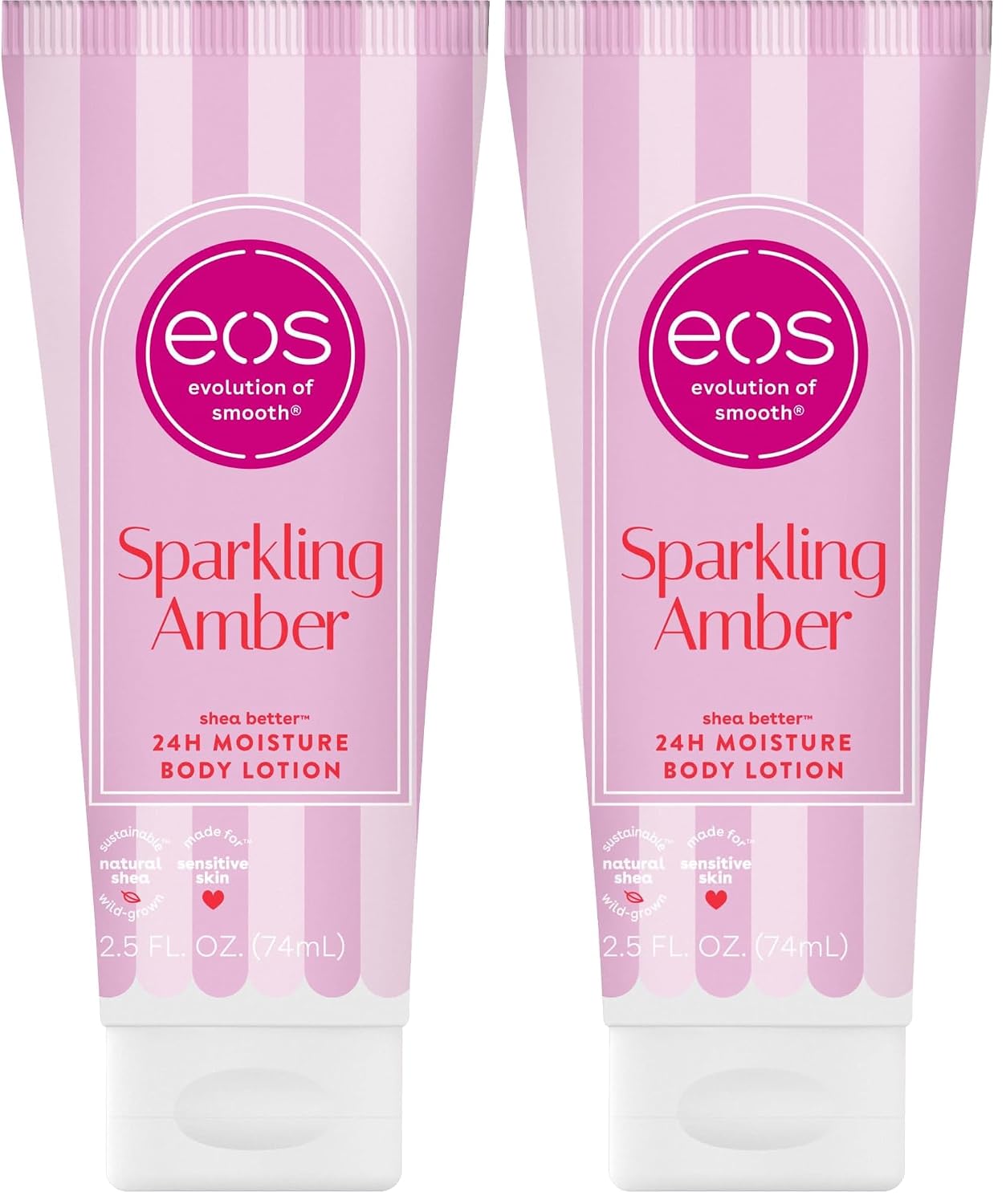 eos 24H Moisture Travel Body Lotion- Vanilla Cashmere, 2.5 fl oz