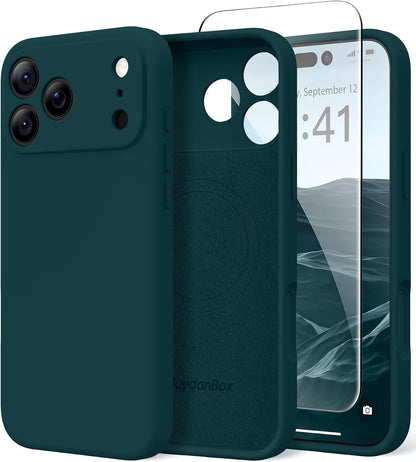 Magnetic for iPhone 17 Case Silicone Matcha