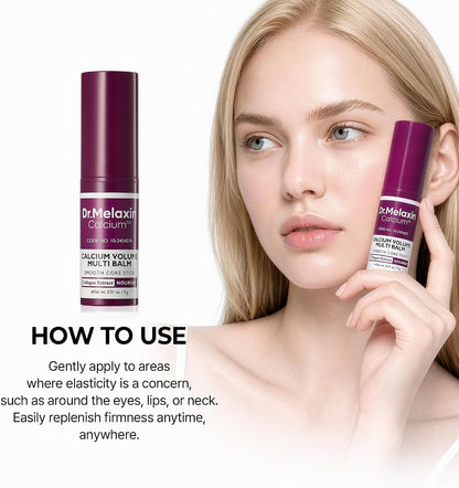 Dr.Melaxin Collagen Multi Balm Stick, Calcium & Adenosine Korean Wrinkle Stick for Eye, Neck & Face, Firming Collagen Stick, Under Eye Balm for Dark Circles & Depuffing, Korean Skin Care, 0.31 oz