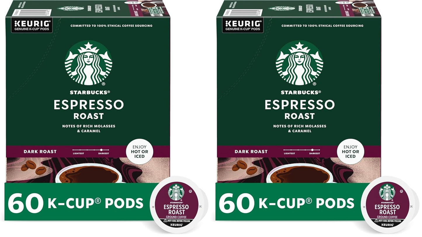 Starbucks K-Cup Coffee Pods, Dark Roast Hot or Iced Coffee, French Roast, 96 Keurig Pods