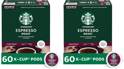 Starbucks K-Cup Coffee Pods, Dark Roast Hot or Iced Coffee, French Roast, 96 Keurig Pods
