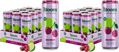 Bloom Nutrition Zero Sugar Energy Drink, Apple Crisp, 12oz 12pk