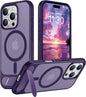 Magnetic Compatible with iPhone 14 Pro Max Case, [Built-in Invisible Kickstand][Compatible with MagSafe] [Military Grade Shockproof] Slim Translucent Matte Phone Case for iPhone 14 Pro Max 6.7"
