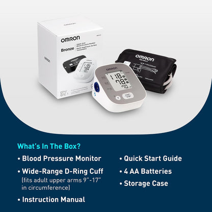 OMRON Bronze Blood Pressure Monitor & Upper Arm Blood Pressure Cuff