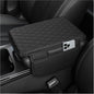 Stacool Upgraded Car Center Console Cover,Microfiber Leather Car Armrest Cover Cushion with 2 Storage Bags,Universal Car Armrest Storage Box (Black)