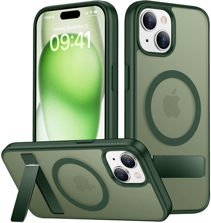 SPIDERCASE Magnetic for iPhone 17 Pro Max Case,with Kickstand,Clear