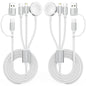 2026 Travel Essentials for Apple Watch Charger,Cruise Vacation Camping Essentials,iPhone Charger,Multi Charging Cable,3 in 2 Charging Docks for iWatch Series 11-2/Ultra,iPhone 17-12,Car