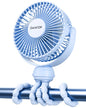 Gaiatop Mini Portable Stroller Fan, Small Clip on Fan 3 Speed Rechargeable