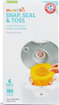 Munchkin Arm & Hammer Snap, Seal & Toss Refill Bags, 20 Pack