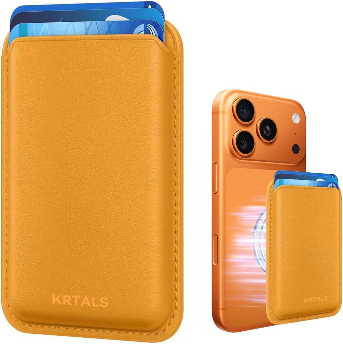 Magnetic Wallet Cell Phone Card Holder for Phone Case with Mag-Safe