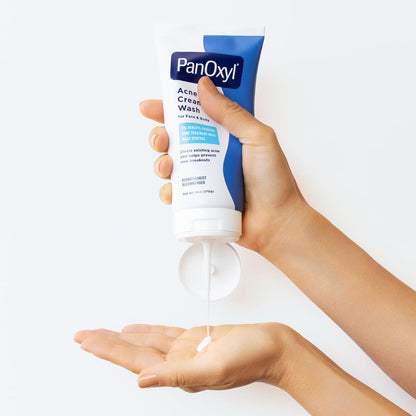 PanOxyl Antimicrobial Acne Creamy Wash, 4% Benzoyl Peroxide, 6 Ounce