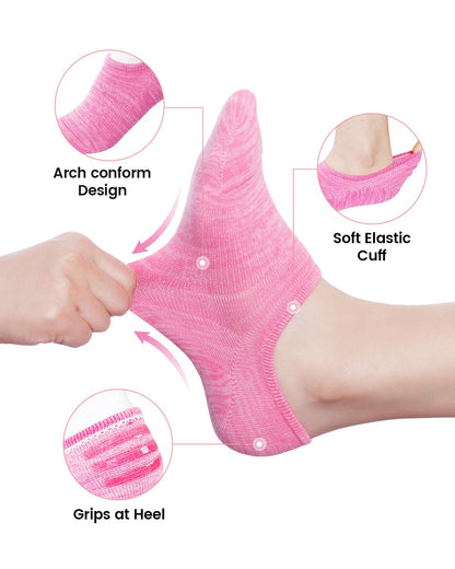 IDEGG Women & Men No Show Low Cut Anti‑Slip Casual Sports Running Socks
