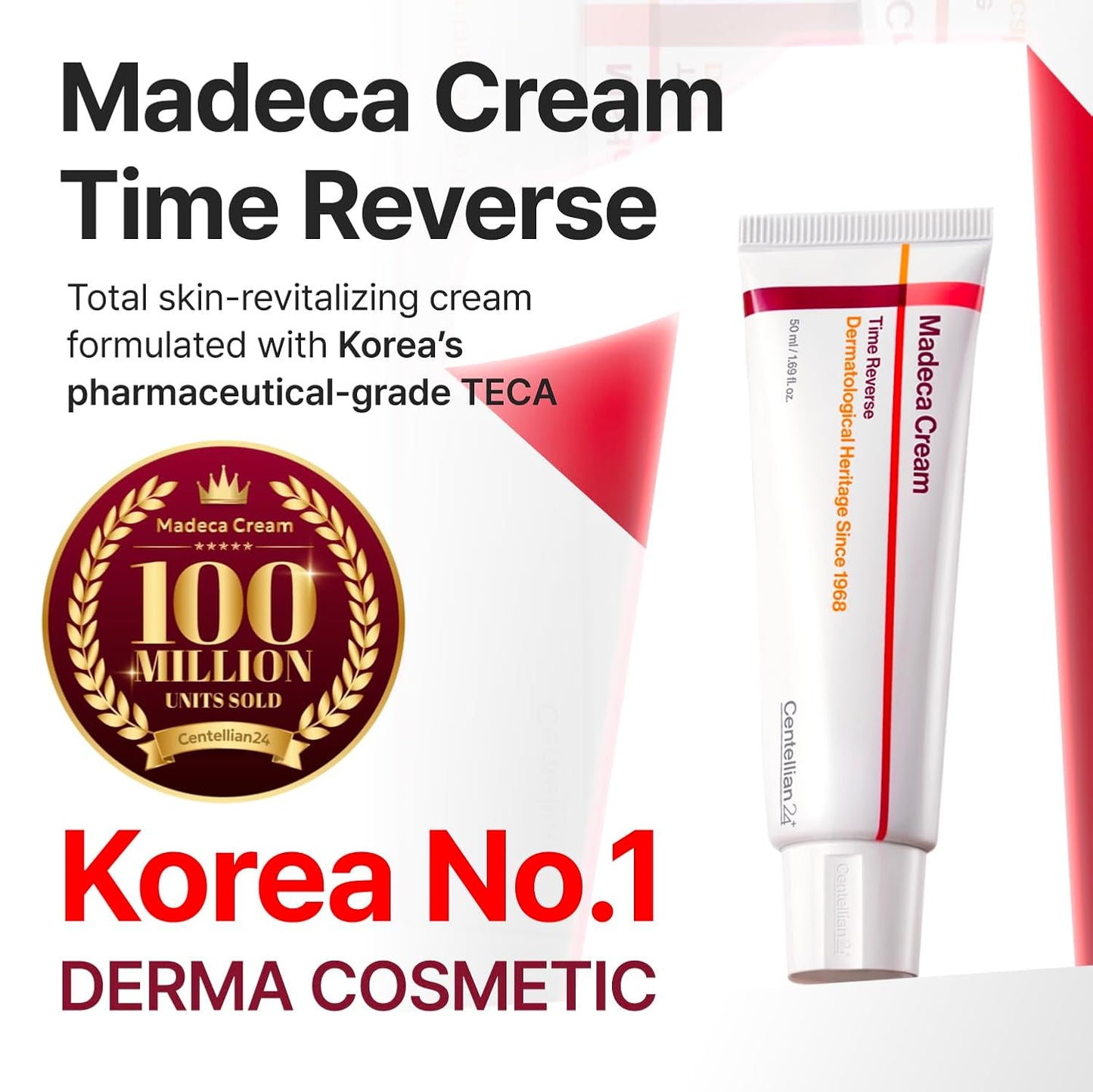 CENTELLIAN 24 Madeca Cream Time Reverse, TECA Anti-Aging Moisturizer