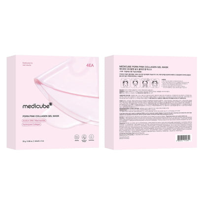 medicube Jelly Gel Mask with Salmon DNA PDRN Pink Collagen, 4EA