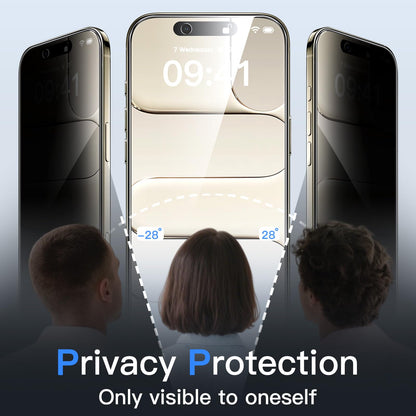 JETech Privacy Screen Protector for iPhone 17 Pro Max, 2-Pack